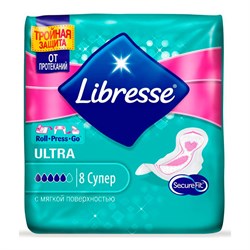 Libresse Гигиенические прокладки Ultra Super 8 шт с мягкой поверхностью - фото 10402