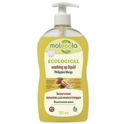 Molecola Экологичное средство  для мытья посуды Филиппинское манго 500 мл - фото 11922