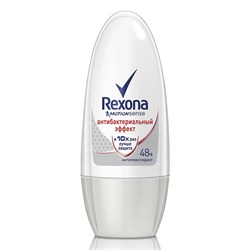 Rexona Антиперспирант Антибактериальный эффект ролик женский 50 мл - фото 11934