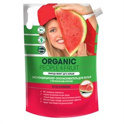 Organic People & Fruit Эко Кондиционер-ополаскиватель для белья с органическим арбузом 2 л дой-пак - фото 12401