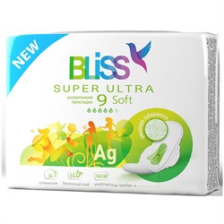 Bliss Гигиенические прокладки Ultra Soft ультратонкие 9 шт - фото 12630