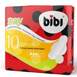 BiBi Гигиенические прокладки Normal Dry ультратонкие 10 шт - фото 12646
