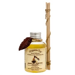 OrganicTai Диффузор ароматизатор Ваниль в шоколаде с тростниковыми палочками 100 мл - фото 13388
