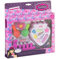 Подарочный набор для девочек Тени и лак для ногтей Bondibon EvaModa - фото 14044