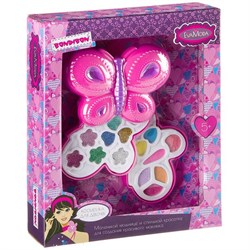 Подарочный набор для девочек Косметичка-бабочка Bondibon EvaModa - фото 14047