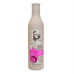 Greenini Шампунь-глоссер для волос Floral Wax Защита и блеск 500 мл - фото 15397
