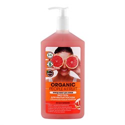 Organic People &amp; Fruit Эко Гель для мытья посуды с органическим розовым грейпфрутом 500 мл - фото 15784
