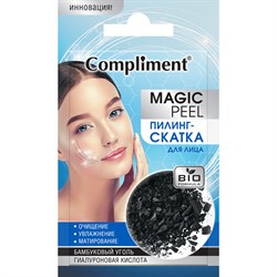 Пилинг-скатка для лица Бамбуковый уголь и гиалуроновая кислота Compliment Magic Peel 7 мл - фото 16777