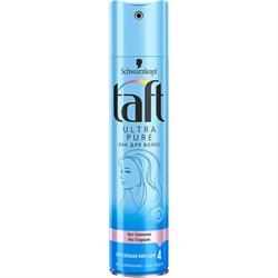 Taft Лак для волос Ultra Pure сверхсильная фиксация 225 мл - фото 17350