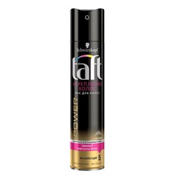 Taft Лак для волос Power Укрепление волос с кератином для тонких и истощенных волос мегафиксация 225 мл - фото 17356