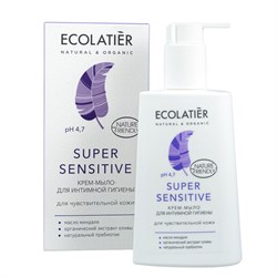 Крем-мыло для интимной гигиены Super Sensitive для чувствительной кожи Ecolatier 250 мл - фото 18101