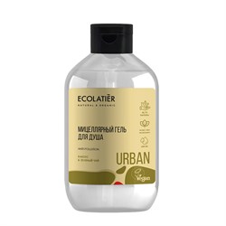 Мицеллярный гель для душа кактус и зеленый чай Ecolatier Urban 600 мл - фото 18349