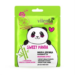 Vilenta Маска для лица Animal Mask Sweet Panda восстанавливающая 28 мл - фото 18756