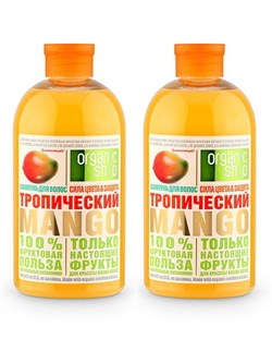 Organic Shop Фрукты Шампунь для волос Тропический манго 500 мл, 2 шт - фото 19613