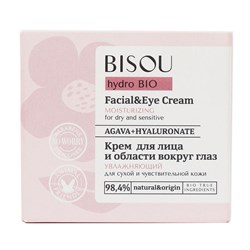 Bisou Крем для лица и области вокруг глаз увлажняющий для сухой и чувствительной  кожи 50 мл - фото 19840