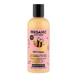 Organic Kitchen Домашний SPA Кондиционер для волос Био  Натуральный питательный BEE happy 270 мл - фото 19958
