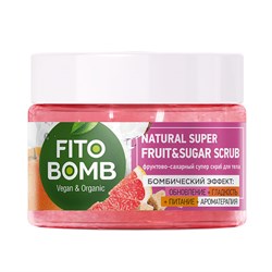 Фруктово-сахарный супер скраб для тела Fito Bomb 250 мл - фото 20167