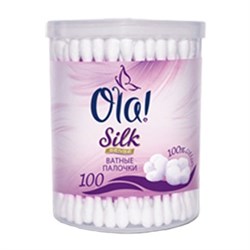 OLA! Silk Sense Ватные палочки 100 шт пластиковая упаковка - фото 20591