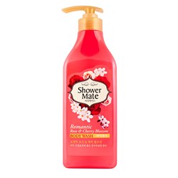 KeraSys Гель для душа Shower Mate Роза и вишневый цвет 550 г - фото 6936