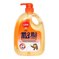 Mama Lemon Гель для мытья посуды и детских принадлежностей антибактериальный 1 л - фото 7288