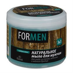 Флоресан Натуральное мыло для мужчин 3 в 1 для ухода за кожей, волосами и мягкого бритья 450 г - фото 7414