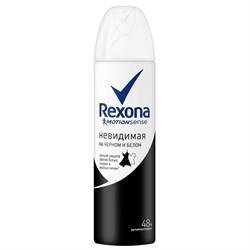 Rexona Антиперспирант Невидимая на черном и белом спрей женский 150 мл - фото 8064