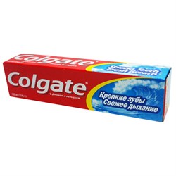 Colgate Зубная паста Крепкие Зубы Свежее Дыхание 100 мл - фото 8448