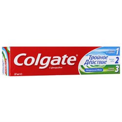 Colgate Зубная паста Тройное действие Натуральная мята 50 мл - фото 8465