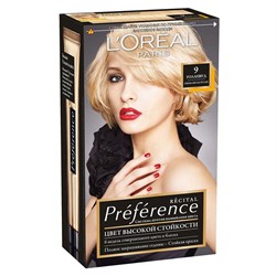 L’Oreal Краска для волос Preference 9 Голливуд Очень светло русый - фото 8873