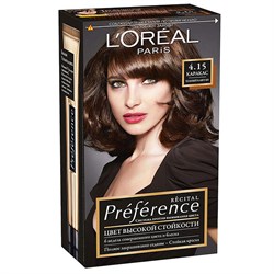 L’Oreal Краска для волос Preference 4.15 Каракас Темный каштан - фото 8874