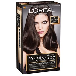 L’Oreal Краска для волос Preference 3 Бразилия Темно-каштановый - фото 8878