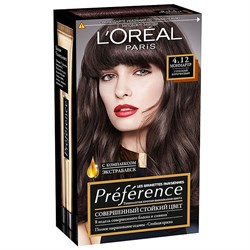 L’Oreal Краска для волос Preference 4.12 Монмартр Глубокий коричневый - фото 8882