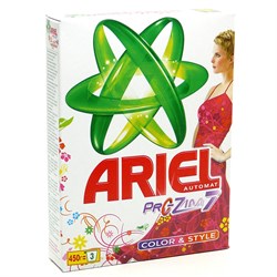 Ariel Стиральный порошок Color&Style автомат 450 г - фото 9111