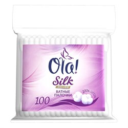 OLA! Silk Sense Ватные палочки 100 шт в полиэтиленовой упаковке - фото 9833