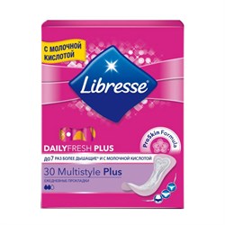 Libresse Ежедневные прокладки  DailyFresh Plus MultiStyle 30 шт в индивидуальной упаковке - фото 9960