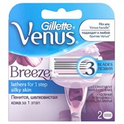 Gillette Venus Breeze Cменные кассеты для бритья 2 шт Gillette Venus Breeze Cменные кассеты для бритья 2 шт