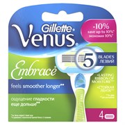 Gillette Venus Embrace Сменные кассеты для бритья 4 шт Gillette Venus Embrace Сменные кассеты для бритья 4 шт