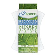 EcoForce Кухонные губки для деликатных поверхностей белые 3 шт