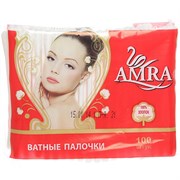 Amra Ватные палочки в пакете 100 шт