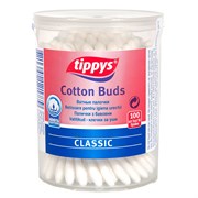 Tippys Ватные палочки в моноблоке 100 шт Tippys Ватные палочки в моноблоке 100 шт