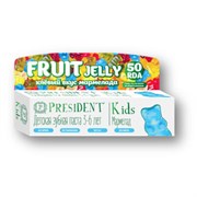 Зубная паста детская PresiDENT Kids Fruit Jelly мармелад 3-6 лет 50 мл Зубная паста детская PresiDENT Kids Fruit Jelly мармелад 3-6 лет 50 мл