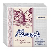 Premial Салфетки бумажные Florencia двухслойные квадратные белые 24 х 24 см 50 шт Premial Салфетки бумажные Florencia двухслойные квадратные белые 24 х 24 см 50 шт