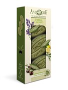 Aphrodite Набор мыла оливкового Ароматные травы. 3 куска: с лавандой с шалфеем и лимоном оригинальное без отдушек 255 гр Aphrodite Набор мыла оливкового Ароматные травы. 3 куска: с лавандой с шалфеем и лимоном оригинальное без отдушек 255 гр