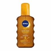 Nivea Увлажняющее масло-спрей для загара с каротином SPF 6 200 мл